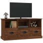 vidaXL Mobile Porta TV Rovere Marrone 100x35x50 cm Legno Multistrato