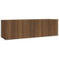 vidaXL Set Mobili Porta TV 2 pz Rovere Marrone in Legno Multistrato