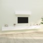 vidaXL Set di Mobili Porta TV 6 pz Bianco in Legno Multistrato vidaXL Set di Mobili Porta TV 6 pz Bianco in Legno Multistrato