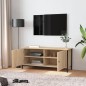 vidaXL Mobile TV con Ante Rovere Sonoma 102x35x45 cm Legno Multistrato vidaXL Mobile TV con Ante Rovere Sonoma 102x35x45 cm Legno Multistrato
