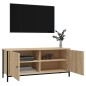 vidaXL Mobile TV con Ante Rovere Sonoma 102x35x45 cm Legno Multistrato vidaXL Mobile TV con Ante Rovere Sonoma 102x35x45 cm Legno Multistrato