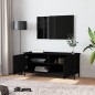 vidaXL Mobile Porta TV con Ante Nero 102x35x45 cm in Legno Multistrato vidaXL Mobile Porta TV con Ante Nero 102x35x45 cm in Legno Multistrato
