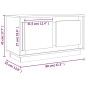 vidaXL Mobile Porta TV Grigio Sonoma 80x35x45 cm in Legno Multistrato vidaXL Mobile Porta TV Grigio Sonoma 80x35x45 cm in Legno Multistrato