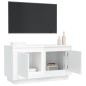 vidaXL Mobile Porta TV Bianco Lucido 80x35x45 cm in Legno Multistrato vidaXL Mobile Porta TV Bianco Lucido 80x35x45 cm in Legno Multistrato