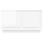 vidaXL Mobile Porta TV Bianco Lucido 80x35x45 cm in Legno Multistrato vidaXL Mobile Porta TV Bianco Lucido 80x35x45 cm in Legno Multistrato