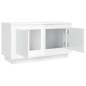 vidaXL Mobile Porta TV Bianco Lucido 80x35x45 cm in Legno Multistrato vidaXL Mobile Porta TV Bianco Lucido 80x35x45 cm in Legno Multistrato