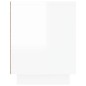 vidaXL Mobile Porta TV Bianco Lucido 80x35x45 cm in Legno Multistrato vidaXL Mobile Porta TV Bianco Lucido 80x35x45 cm in Legno Multistrato