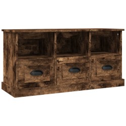 vidaXL Mobile TV Rovere Fumo 100x35x50 cm in Legno Multistrato