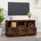 vidaXL Mobile TV Rovere Fumo 100x35x50 cm in Legno Multistrato vidaXL Mobile TV Rovere Fumo 100x35x50 cm in Legno Multistrato