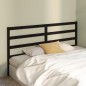 Testiera per Letto Nera 206x4x100 cm in Legno Massello di Pino Testiera per Letto Nera 206x4x100 cm in Legno Massello di Pino