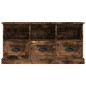vidaXL Mobile TV Rovere Fumo 100x35x50 cm in Legno Multistrato vidaXL Mobile TV Rovere Fumo 100x35x50 cm in Legno Multistrato