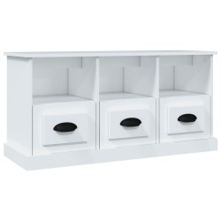 vidaXL Mobile Porta TV Bianco 100x35x50 cm in Legno Multistrato