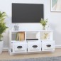 vidaXL Mobile Porta TV Bianco 100x35x50 cm in Legno Multistrato vidaXL Mobile Porta TV Bianco 100x35x50 cm in Legno Multistrato
