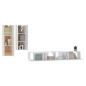 vidaXL Set di Mobili Porta TV 4 pz Bianco in Legno Multistrato vidaXL Set di Mobili Porta TV 4 pz Bianco in Legno Multistrato