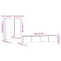 vidaXL Set di Mobili Porta TV 4 pz Bianco in Legno Multistrato vidaXL Set di Mobili Porta TV 4 pz Bianco in Legno Multistrato