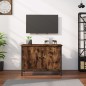 vidaXL Mobile TV con Ante Rovere Fumo 60x35x45 cm in Legno Multistrato vidaXL Mobile TV con Ante Rovere Fumo 60x35x45 cm in Legno Multistrato