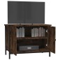 vidaXL Mobile TV con Ante Rovere Fumo 60x35x45 cm in Legno Multistrato vidaXL Mobile TV con Ante Rovere Fumo 60x35x45 cm in Legno Multistrato
