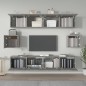 vidaXL Set di Mobili Porta TV 6 pz Grigio Cemento in Legno Multistrato vidaXL Set di Mobili Porta TV 6 pz Grigio Cemento in Legno Multistrato