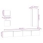 vidaXL Set di Mobili Porta TV 5 pz Bianco in Legno Multistrato vidaXL Set di Mobili Porta TV 5 pz Bianco in Legno Multistrato