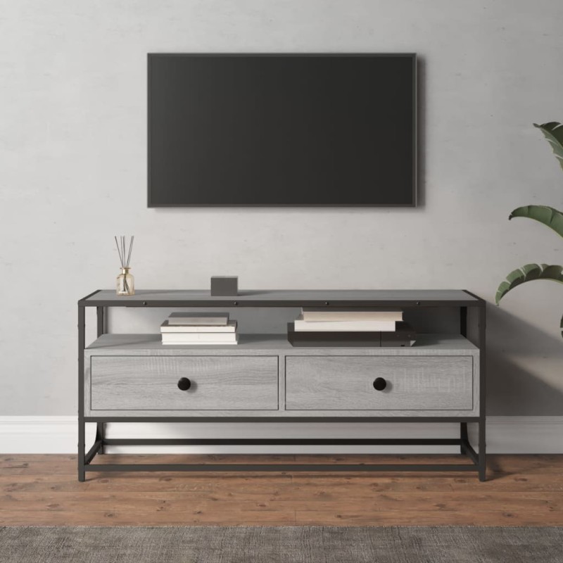 vidaXL Mobile Porta TV Grigio Sonoma 100x35x45 cm in Legno Multistrato vidaXL Mobile Porta TV Grigio Sonoma 100x35x45 cm in Legno Multistrato