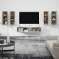 vidaXL Set di Mobili Porta TV 6 pz Grigio Cemento in Legno Multistrato vidaXL Set di Mobili Porta TV 6 pz Grigio Cemento in Legno Multistrato