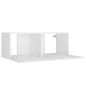 vidaXL Set di Mobili Porta TV 4 pz Bianco in Legno Multistrato vidaXL Set di Mobili Porta TV 4 pz Bianco in Legno Multistrato