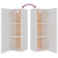 vidaXL Set di Mobili Porta TV 4 pz Bianco in Legno Multistrato vidaXL Set di Mobili Porta TV 4 pz Bianco in Legno Multistrato