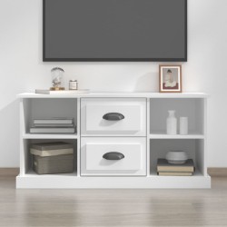 vidaXL Mobile Porta TV Bianco 99,5x35,5x48 cm in Legno Multistrato