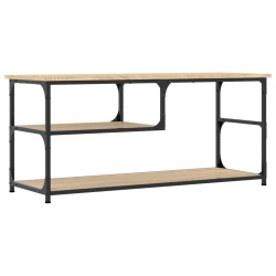 vidaXL Mobile TV Rovere Sonoma 103x38x46,5cm Legno Multistrato Acciaio