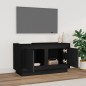 vidaXL Mobile Porta TV Nero 80x35x45 cm in Legno Multistrato vidaXL Mobile Porta TV Nero 80x35x45 cm in Legno Multistrato