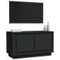 vidaXL Mobile Porta TV Nero 80x35x45 cm in Legno Multistrato vidaXL Mobile Porta TV Nero 80x35x45 cm in Legno Multistrato