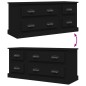 vidaXL Mobile Porta TV Nero 100x35,5x45 cm in Legno Multistrato vidaXL Mobile Porta TV Nero 100x35,5x45 cm in Legno Multistrato