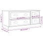 vidaXL Mobile Porta TV Nero 100x35,5x45 cm in Legno Multistrato vidaXL Mobile Porta TV Nero 100x35,5x45 cm in Legno Multistrato