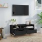 vidaXL Mobile Porta TV Nero 100x34,5x44,5 cm in Legno Multistrato