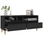 vidaXL Mobile Porta TV Nero 100x34,5x44,5 cm in Legno Multistrato