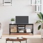 vidaXL Mobile Porta TV Nero 100x35x45 cm in Legno Multistrato e Ferro