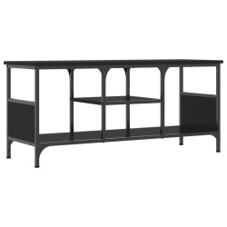 vidaXL Mobile Porta TV Nero 100x35x45 cm in Legno Multistrato e Ferro