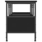 vidaXL Mobile Porta TV Nero 100x35x45 cm in Legno Multistrato e Ferro