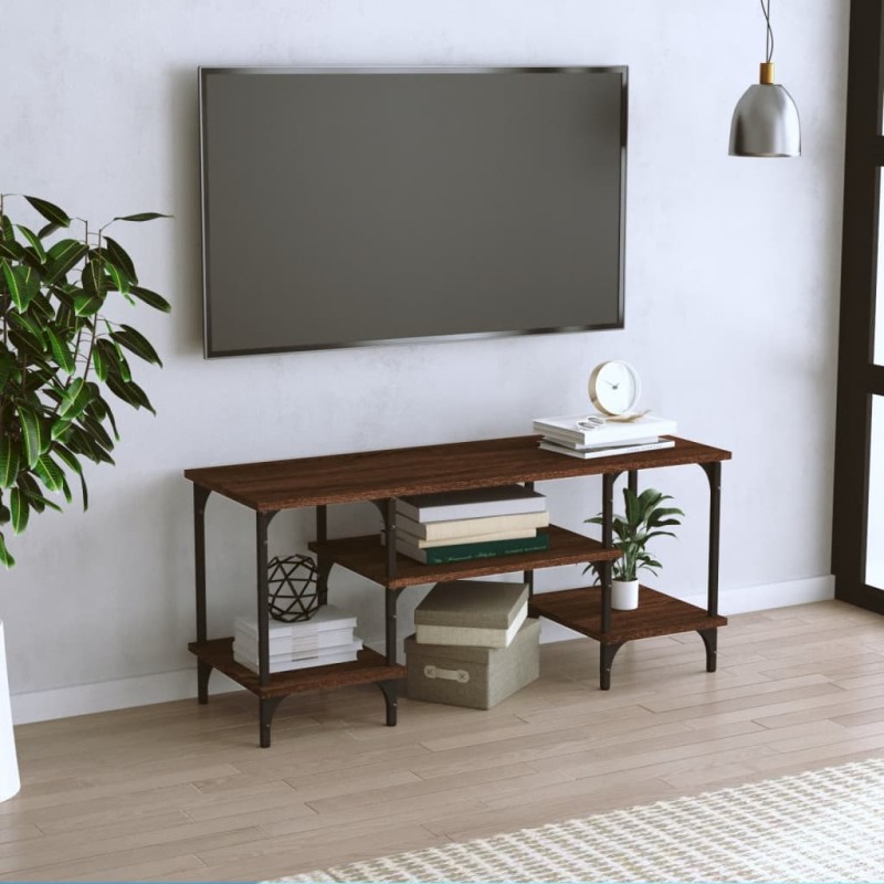 vidaXL Mobile Porta TV Rovere Marrone 102x35x45,5 cm Legno Multistrato vidaXL Mobile Porta TV Rovere Marrone 102x35x45,5 cm Legno Multistrato