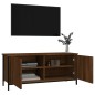 vidaXL Mobile TV con Ante Rovere Marrone 102x35x45cm Legno Multistrato vidaXL Mobile TV con Ante Rovere Marrone 102x35x45cm Legno Multistrato