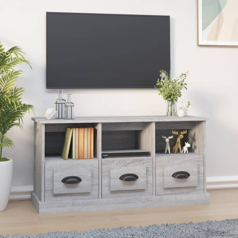 vidaXL Mobile Porta TV Grigio Sonoma 100x35x50 cm in Legno Multistrato vidaXL Mobile Porta TV Grigio Sonoma 100x35x50 cm in Legno Multistrato