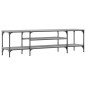 vidaXL Mobile TV Grigio Sonoma 161x35x45 cm Legno Multistrato e Ferro