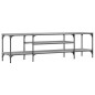 vidaXL Mobile TV Grigio Sonoma 161x35x45 cm Legno Multistrato e Ferro