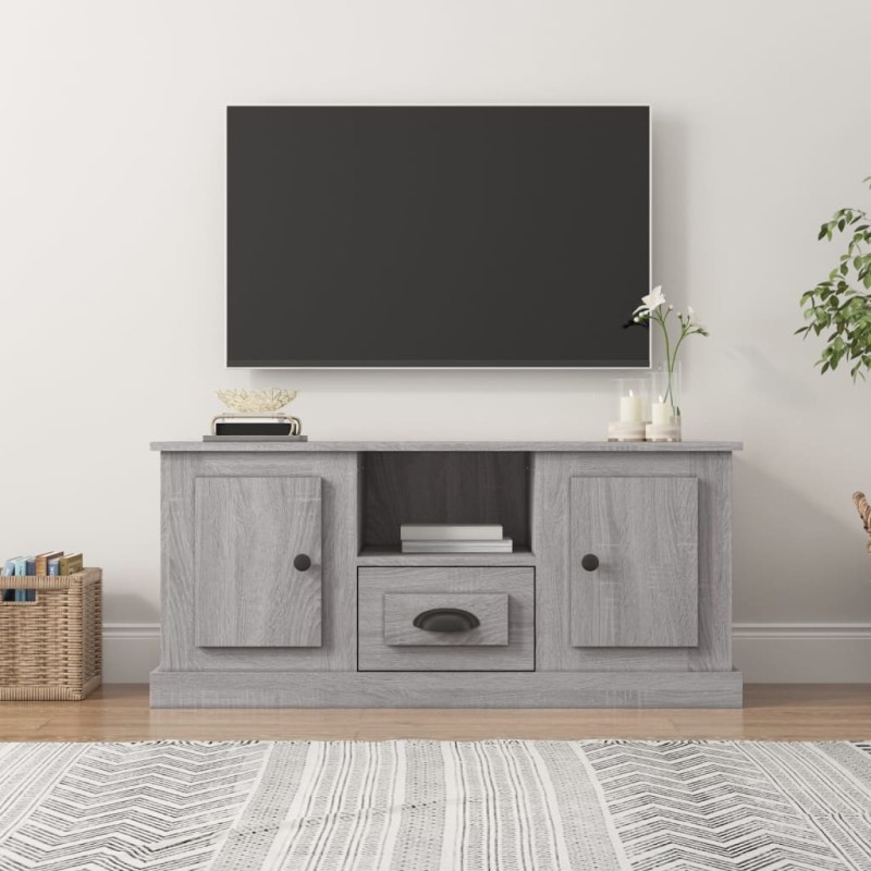 vidaXL Mobile TV Grigio Sonoma 100x35,5x45 cm in Legno Multistrato vidaXL Mobile TV Grigio Sonoma 100x35,5x45 cm in Legno Multistrato