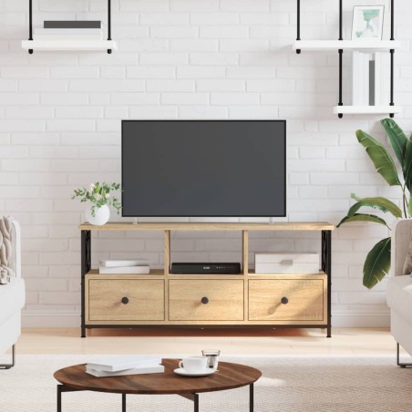 vidaXL Mobile TV Rovere Sonoma 102x33x45 cm Legno Multistrato e Ferro