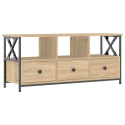 vidaXL Mobile TV Rovere Sonoma 102x33x45 cm Legno Multistrato e Ferro