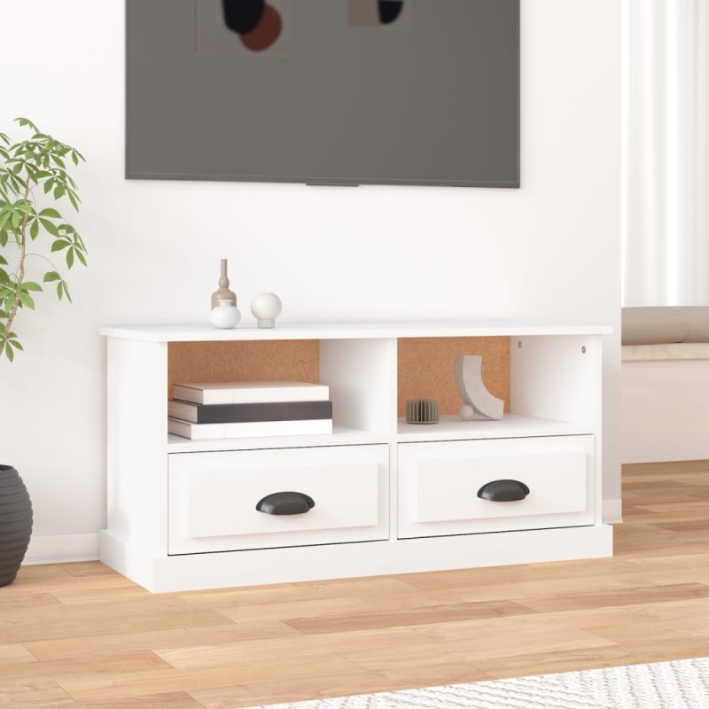 vidaXL Mobile Porta TV Bianco 93x35,5x45 cm in Legno Multistrato vidaXL Mobile Porta TV Bianco 93x35,5x45 cm in Legno Multistrato