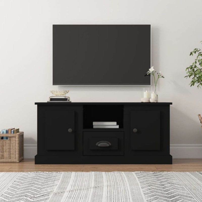 vidaXL Mobile Porta TV Nero 100x35,5x45 cm in Legno Multistrato vidaXL Mobile Porta TV Nero 100x35,5x45 cm in Legno Multistrato