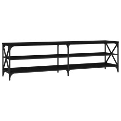 vidaXL Mobile Porta TV Nero 180x40x50 cm in Legno Multistrato