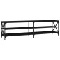 vidaXL Mobile Porta TV Nero 180x40x50 cm in Legno Multistrato vidaXL Mobile Porta TV Nero 180x40x50 cm in Legno Multistrato